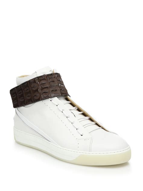 fendi sneaker weiß|fendi high top sneakers women's.